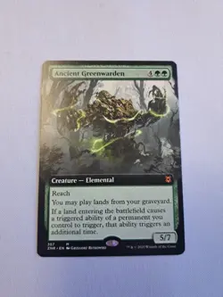 MTG - Ancient Greenwarden (Extended Art) Zendikar Rising - LP - Image 1