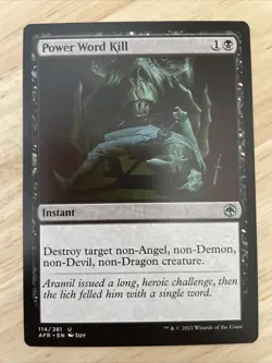 MTG Power Word Kill Adventures in the Forgotten Realms #114/281 Regular U NM/M - Image 1