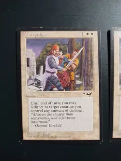 Martyrdom (A) and (B) - Alliances - Magic the Gathering MTG (1 of each artwork) - Image 2