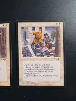 Martyrdom (A) and (B) - Alliances - Magic the Gathering MTG (1 of each artwork) - Image 3