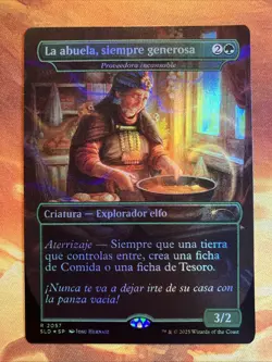 MTG Spanish Foil Borderless La abuela, siempre generosa - Tireless Provisioner!! - Image 1