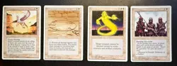 MTG *Alternate* 4th Edition White Lot (4) Near Mint --Magic The Gathering - Image 1