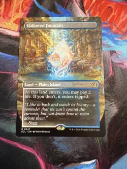 MTG - Hallowed Fountain (Borderless Regular) - Lorwyn Eclipsed 0347 - Image 1