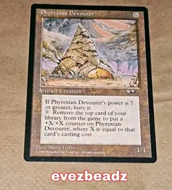 EvezBeadz Phyrexian Devourer MTG Alliances 1996 Rare Artifact Creature Vintage - Image 1