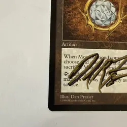 MTG: Mox Diamond -Stronghold Reserve List - NM - Shadow Signed By Dan Frazier - Image 4