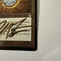 MTG: Mox Diamond -Stronghold Reserve List - NM - Shadow Signed By Dan Frazier - Image 5