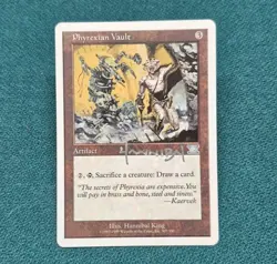 UNPLAYED SIGNED MTG Magic Phyrexian Vault 6TH Sixth HANNIBAL KING EDH CUBE - Image 1
