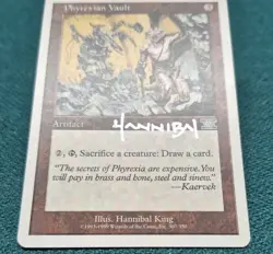 UNPLAYED SIGNED MTG Magic Phyrexian Vault 6TH Sixth HANNIBAL KING EDH CUBE - Image 3