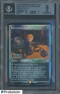 2024 MTG Universes Beyond Fallout Perception Bobblehead Serial /500 Foil BGS 9 - Image 1