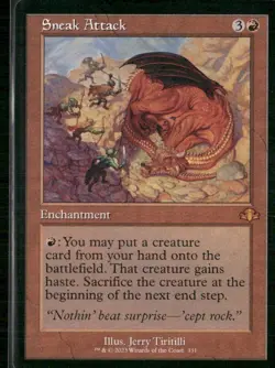 Sneak Attack - Retro Frame NM, English MTG Dominaria Remastered - Image 1
