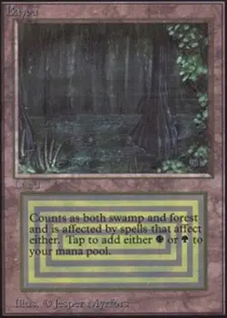 Bayou Magic mtg Light Play, English Unlimited x1 - Image 1