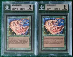 Arabian Nights - Lot Of 2 x Metamorphosis MTG. BGS 9. Mint. Both are TRUE QUADS. - Image 1