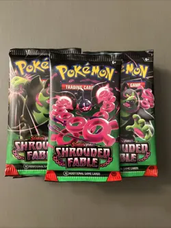 Pokemon TCG: Shrouded Fable Booster Pack Lot 15x Packs New Factory Sealed - Image 1