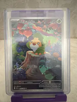 Pokemon Latios 203/191 Surging Sparks PSA 10 and Near Mint Sewaddle IR 87/86 - Image 4