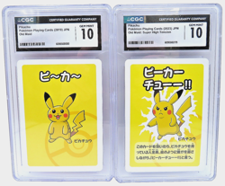 PAIR 2019 2023 POKEMON CARDS JAPANESE PIKACHU OLD MAID CGC 10 BLUE AND RED - Image 1