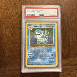 1999 Pokemon Blastoise Base Set Unlimited Holo #002 PSA 7 NM - Image 1