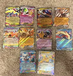 POKEMON TCG - 10 EX CARD LOT - JAPANESE AND ENGLISH AS PICTURED - Image 1