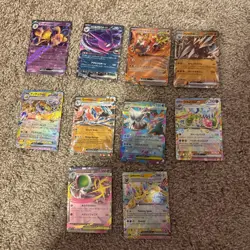 POKEMON TCG - 10 EX CARD LOT - JAPANESE AND ENGLISH AS PICTURED - Image 1