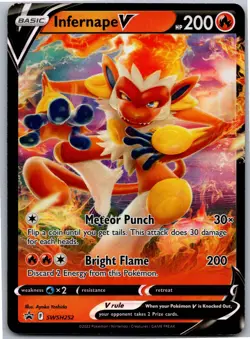 Infernape V - SWSH: Sword & Shield Promo Cards SWSH252 - Promo - NM Pokemon TCG - Image 1