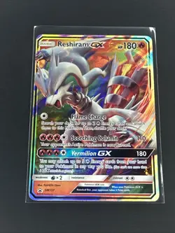 Pokemon TCG Reshiram GX Holo Promo Card Sun & Moon SM137 - Image 1