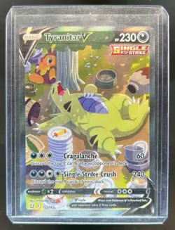 2021 Pokemon Sword & Shield Battle Styles Tyranitar V #155/163 - Image 1