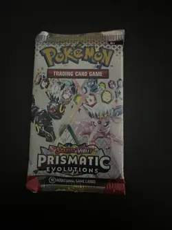 22.23g HEAVY Prismatic Evolutions Pokemon Sealed Booster Pack New - Image 2