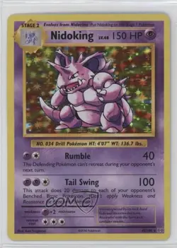 Nidoking Holo Pokemon XY Evolutions 20th Anniversary #45 - Image 1