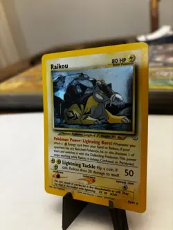 🔥 Pokemon TCG Raikou 13/64 Holo - Neo Revelation - Vintage Lightning Rare! - Image 1