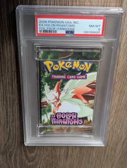 2006 Pokemon EX Holon Phantoms Booster Pack Zangoose Art Graded PSA 8 Sealed ENG - Image 3