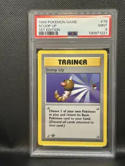 Scoop Up 1999 POKEMON BASE SET 1ST EDITION #78 PSA 9 - Image 1
