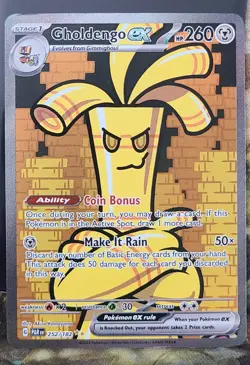 Gholdengo ex 252/182 Paradox Rift Pokemon - Image 1