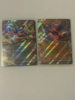 Pokemon TCG Zacian Ex & Koraidon Ex Black Star Promo 197 & 198 - Image 1