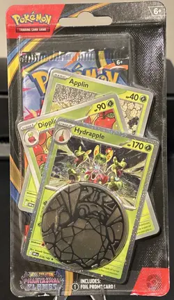 Pokemon Phantasmal Flames Booster Pack with 3 PROMOS- Hydrapple, Applin, Dipplin - Image 1
