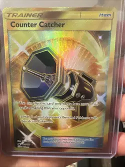 Pokemon Sun & Moon Crimson Invasion 120/111 Secret Rare Gold Counter Catcher - Image 2