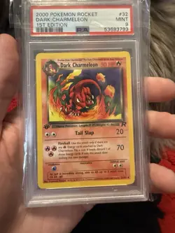 PSA 9 MINT 2000 Pokemon Game 1st Edition Rocket Dark Charmeleon 32 - Image 1