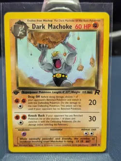 Dark Machoke 40/82 Team Rocket 1st Edition Uncommon 2000 Vintage Pokemon TCG - Image 1
