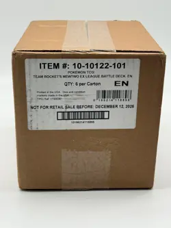 Pokemon TCG Team Rocket's Mewtwo ex League Battle 6 Deck Case SEALED - Image 1