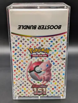 Pokemon 151 SV3.5 Booster Bundle Display Factory Sealed Case W/Acrylic Case - Image 1