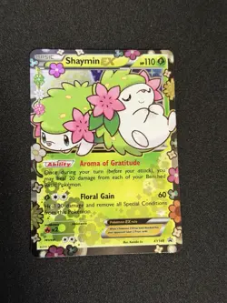 2016 POKEMON XY BLACK STAR PROMO XY148 SHAYMIN EX GENERATIONS - Image 1