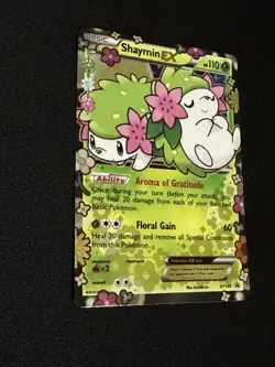 2016 POKEMON XY BLACK STAR PROMO XY148 SHAYMIN EX GENERATIONS - Image 2