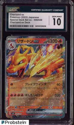 2023 Pokemon TCG Japanese Charizard ex Deck #009 Charizard ex CGC 10 GEM MINT - Image 1