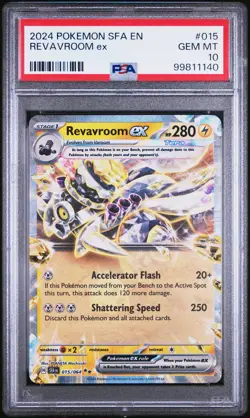 2024 POKEMON SFA EN-SHROUDED FABLE #015 REVAVROOM EX PSA 10 - Image 1