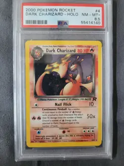 2000 Dark Charizard Pokemon Team Rocket Holo PSA 8.5 - Image 1