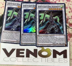 3x (M/NM) D/D/D Gust King Alexander CT13-EN010 Super Rare Limited Edition YuGiOh - Image 1
