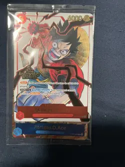 One Piece TCG - Luffy Sabo Ace - Winner Pack Sealed - 3rd Anniversary Stamped - Image 3