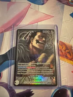 One Piece OPTCG English Crocodile Alt Art Leader OP14-079 L* - NM - Image 1