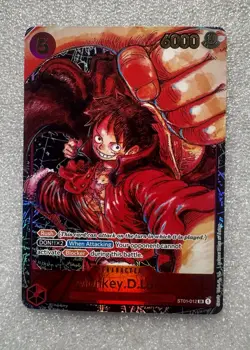 One Piece TCG Monkey D Luffy SR Alt Art Awakening of New Era English ST01-012 - Image 1