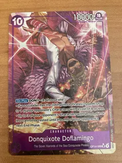 One Piece CCG Donquixote Doflamingo Alt Art OP14-069 English Nicely Centered - Image 1