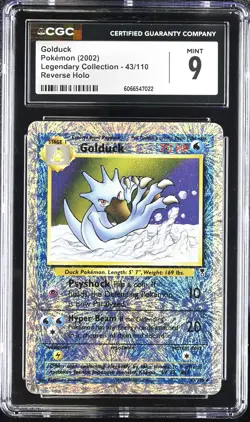 Golduck 43/110 Reverse Holo Legendary Collection CGC 9 Graded Pokemon Card - Image 1