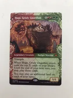 Hugs Grisly Guardian Showcase MTG Magic the Gathering Card NM Near Mint BLB - Image 1
